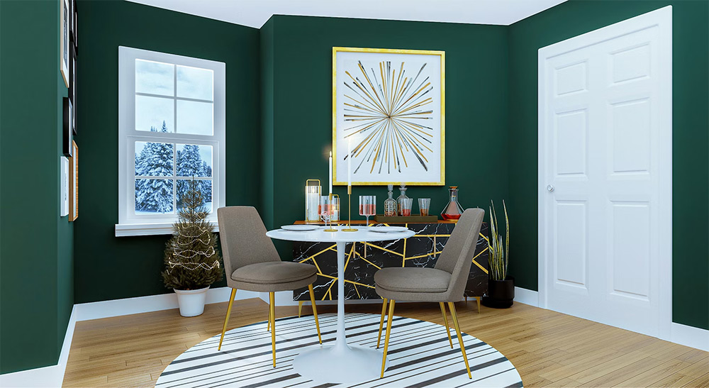 winter holiday interior painting colors